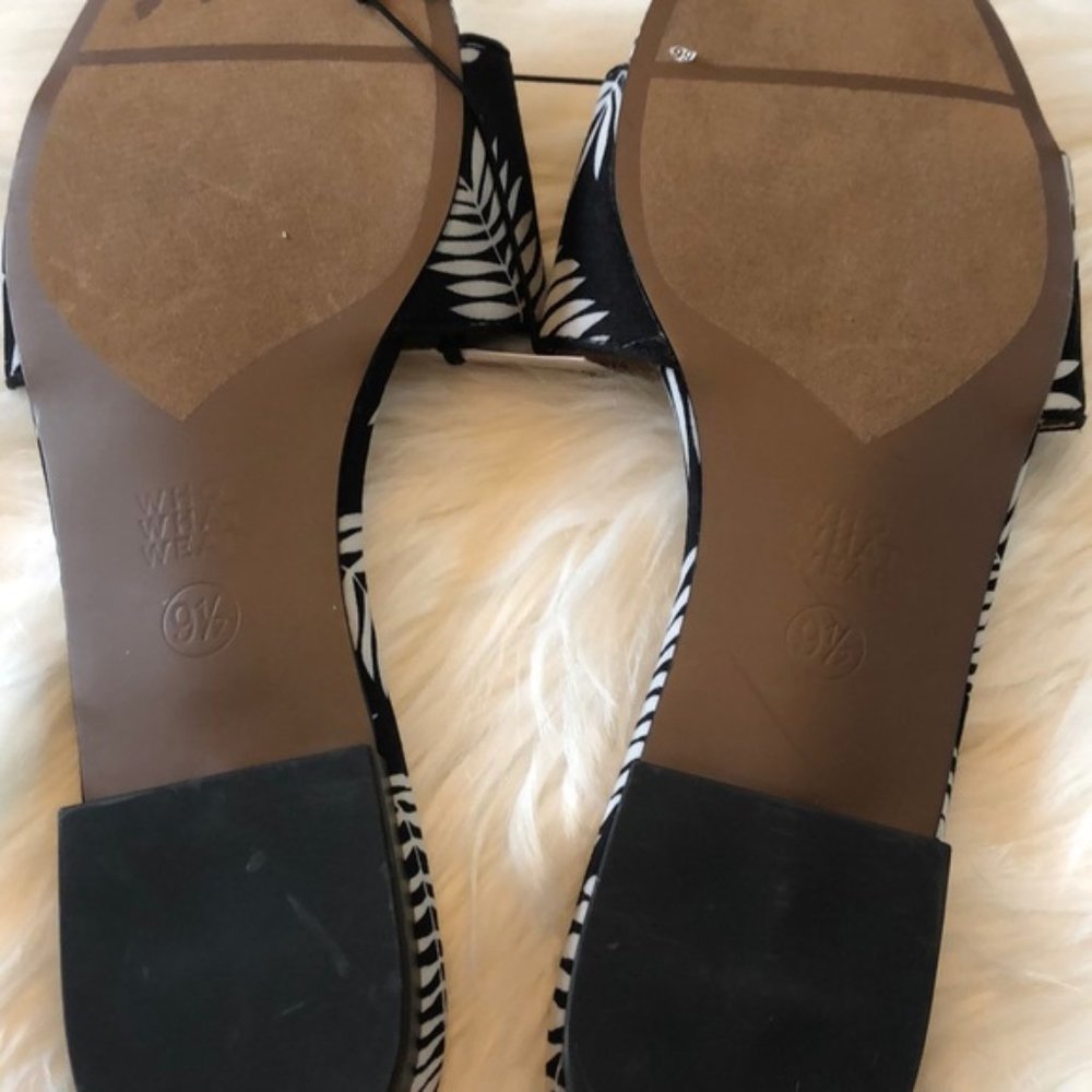 Who What Wear Sloan Palm Slides “See Ya” Sandals - Picture 3 of 3